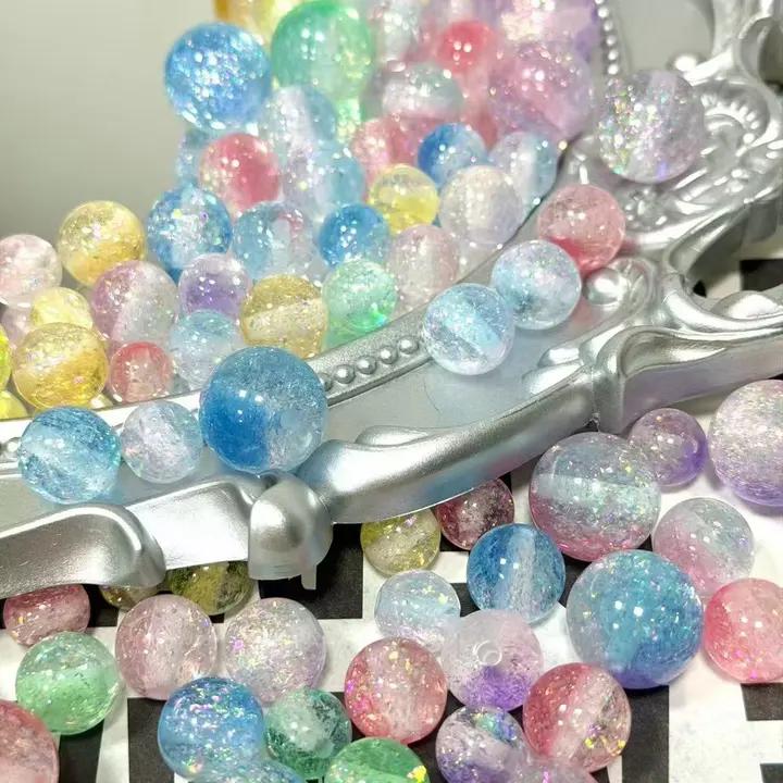 Transparent Opal-Effect Resin Beads