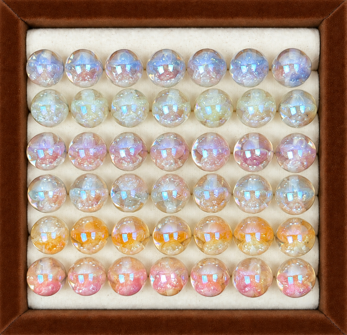 16mm Plumeria Resin Beads