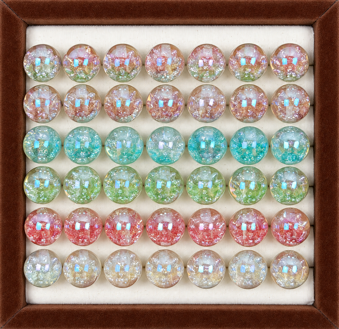 16mm Nine-Tailed Fox Resin Beads - Design 1
