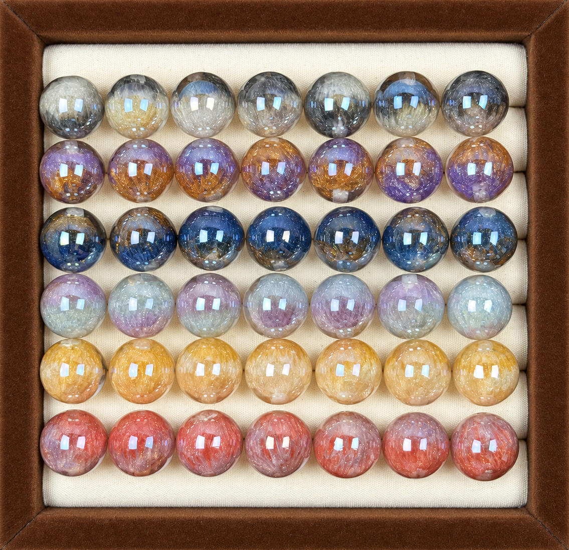16mm Textured Resin Beads