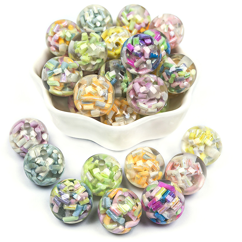 Polymer-Clay Inlay Resin Beads