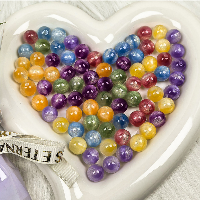Color-Changing Fine-Glitter Resin Beads