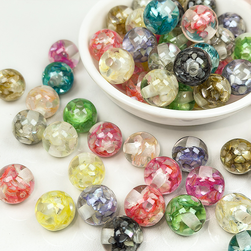 Shell-Flake Shell-Shaped Resin Beads