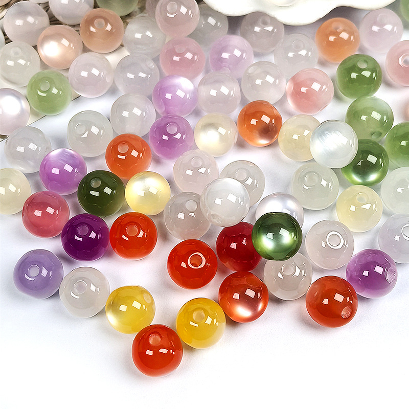 UV Color-Changing Cat-Eye Resin Beads