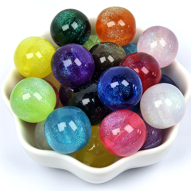 Fine-Glitter Starlight Iridescent Mermaid-Effect Resin Beads